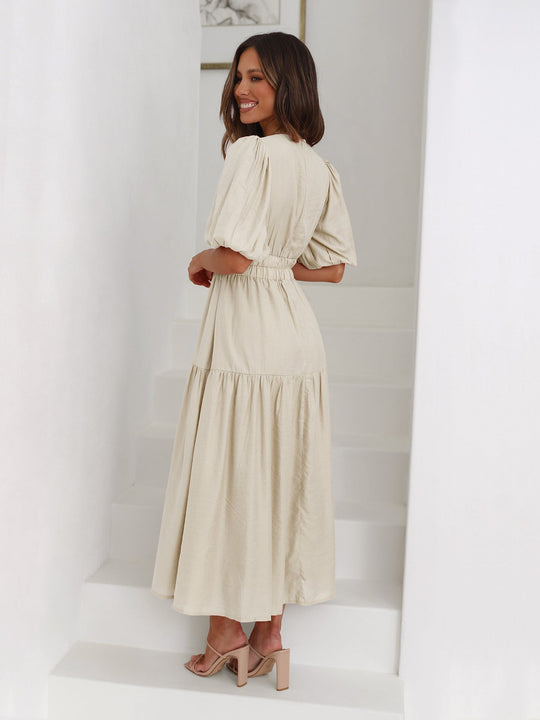 Enola - Dress with Puff Sleeves