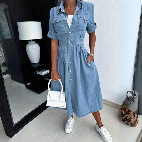 Helen - Chic Denim Dress